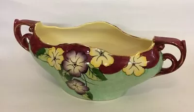 Vintage H & K Tunstall Posy Holder Wide Flower Vase Handpainted Jardiniere • £19.50