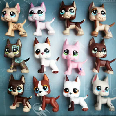 £5.99 • Buy 3pcs/lot Random LPS Toys Rare Pet Shop Great Dane  Dogs Animal Figures
