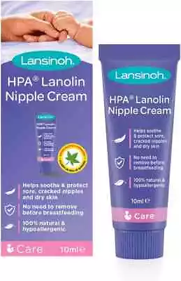 Lansinoh HPA Lanolin Nipple Cream For Sore Nipple Cracked Skin 100% Natural • £8.99