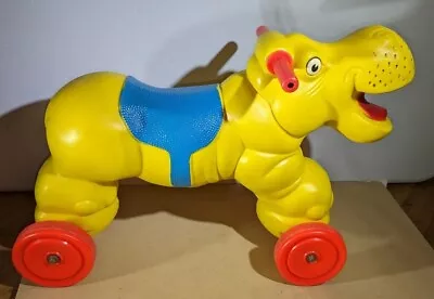 Vintage 1972 Empire Ride-On Hippo Blow Mold Toy Figure  • $80