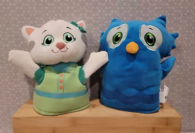 Daniel Tiger's Neighborhood O The Owl & Katerina Kittycat Plush Hand Puppet Set • $44.99