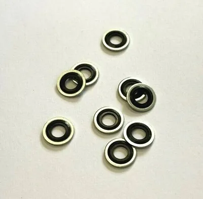 M8 Bonded Seal Washers - Nitrile Sealing Washer . Self Centralising Dowty • £1.50