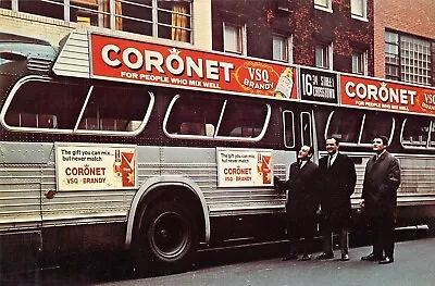 1960s New York City Metro Bus ADVERTISING Coronet VSQ Brandy  6x9 Postcard • $7.99