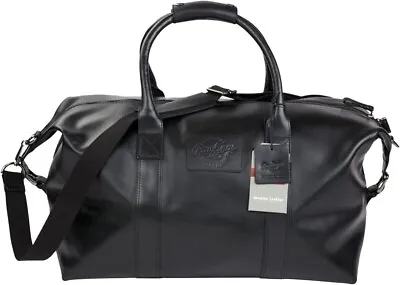 Rawlings Estonia Black Cow Leather Duffle Bag Travel Bag Saddlebag RB60019-001 • $124.99