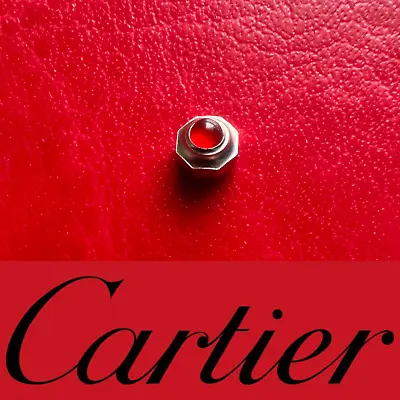 Genuine Cartier Santos Vendome Red Rubi Cabouchon Steel Crown 00411555 • £119.99