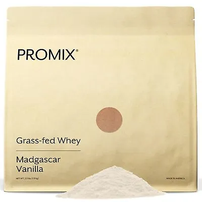 Promix Whey Protein Powder Vanilla - 2.5lb Bulk - Grass-Fed & 100% All Natur... • $80.41