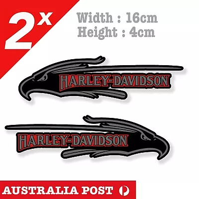 Harley Davidson Motorcycle Eagle Fuel Tank Silver Eagle Decal Sticker • $7.80