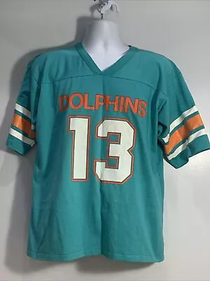 NFL Miami Dolphins Football Dan Marino V Neck Jersey Shirt - Salem - XL USA 80’s • $39.95