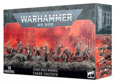 Chaos Cultists Chaos Space Marines NO BOX Warhammer 40K 10 Alt Traitor Guard • $67.22