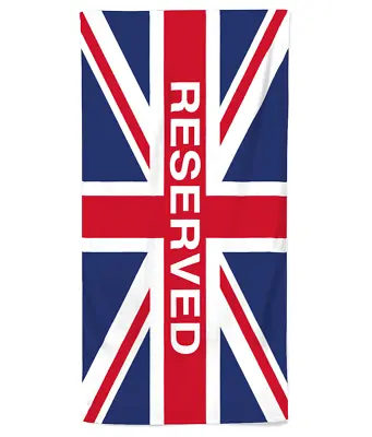 Union Jack Reserved Beach Towel • £30