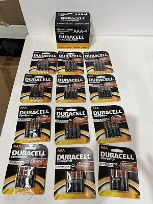 Duracell Battery AAA Coppertop Alkaline  Batteries 12 Sets Of 4 Pack Total 48 Ba • $24.99