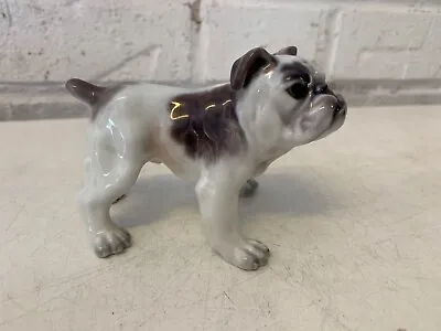 Vintage Dahl Jensen Porcelain English Bulldog Figurine 1135 • $250
