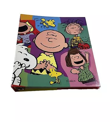 Vtg Peanuts 3 Ring Binder Charlie Brown Schulz Photo Hallmark Cards Cartoon • $19.99