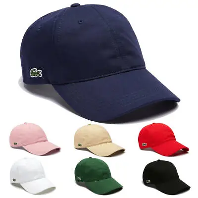 Lacoste Mens RK4709 Curved Peak Adjustable Croc Baseball Cap 40% OFF RRP • £29.99