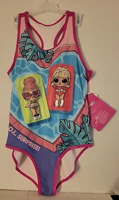 LOL Surprise Girls One Piece Swimsuit Size 10/12 New • $14