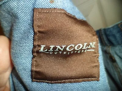 Lincoln Outfitters Carpenter Bib Overalls Very Good 38x29 Washed • $20.50