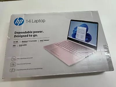 HP 14-cf2112wm 14  HD Laptop Celeron N4120 1.1GHz 4GB RAM 64GB SSD Open Box • $165