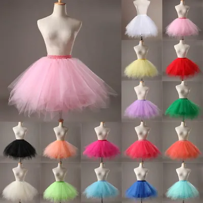 £9.66 • Buy UK Women Adult Lady Tutu Tulle Skirt Fancy Skirt Dress Up Party Dancing Dress ZS