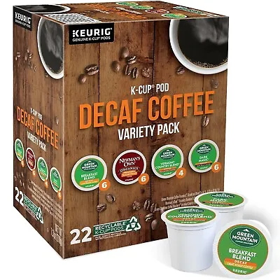 Keurig Green Mountain Coffee Roasters Decaf Coffee Variety Pack K-cup Pod Sample • $29