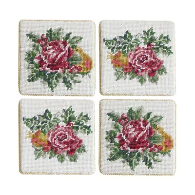 Victorian Christmas Coaster Petit Point Coaster 4  C&F Home • $95.69