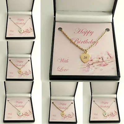 £12.99 • Buy Engraved Necklace For A Special Birthday, 13th, 16th, 18th, 21st, 30th,40th Gift
