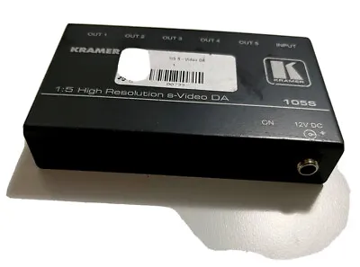 Kramer 105S  1 To 5 High Resolution S-Video Distribution Amplifier • $19.50