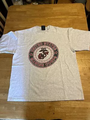 VTG 90s US Marine Corps T Shirt XL Eagle Globe Emblem Soffe Made In USA Marines • $25