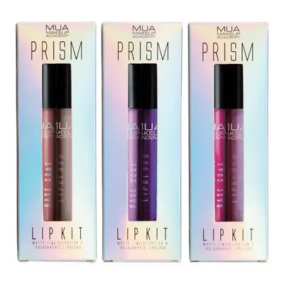MUA Prism Liquid Lip Kit Liquid Matte Lipstick & Holographic  Choose Shade • £3.99