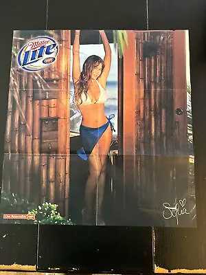RARE 2003 Sports Illustrated Miller Lite Sofia Vergara Fold Out Poster 20”x22”! • $26.99