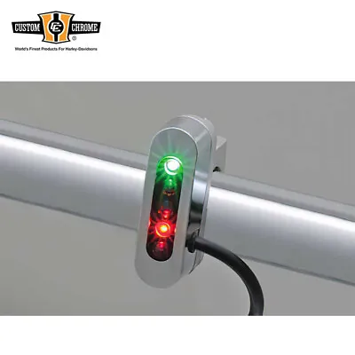 Chrome Micro LED Mini Indicator Light Unit For Custom Harley 1  Bar/Flat Surface • $50.39