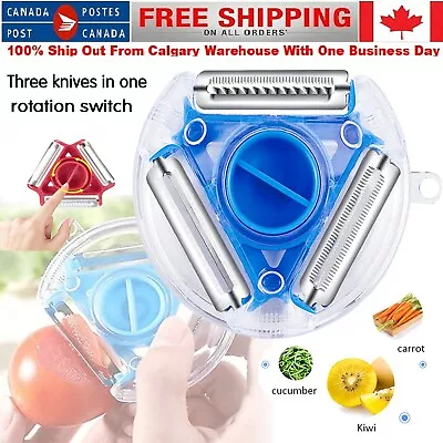 NEW Magic 3 IN 1 Trio Rotary Peeler  Vegetable Potato And Fruit Peeler CA • $5.88