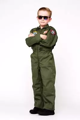 Boys Raf Flight Suit Red Arrows British Army Pilot Coveralls Fancy Dress Costume • £24.99