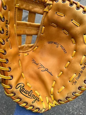 Vintage Mark McGwire Rawlings First Baseman's Baseball Glove  RFM-9 Cardinals • $25
