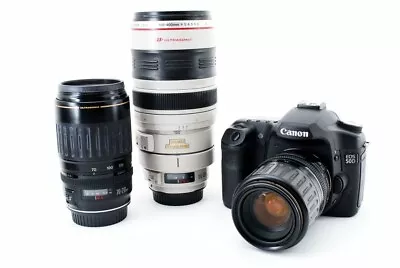 Canon EOS 50D 15.1MP 35-135/70-210/100-400mm Lens Set [Exc W/Strap [818] • £1266.34