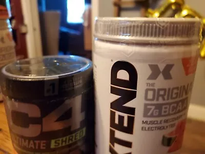 Cellucor C4 Ultimate Shred Pre Workout Powder & Xtend Recovery BCAA  • $8