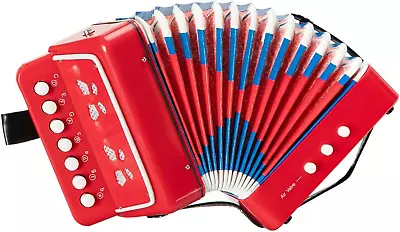 10 Keys Button Accordion For Kids Mini Accordian Musical Instrument For Early • $32.47