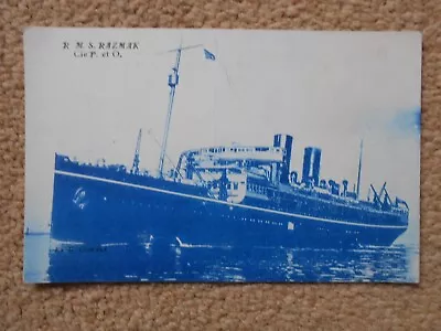 1920'S Postcard P & O LINER RMS RAZMAK  BOMBAY TO ADEN MAIL PASSENGER SERVICE • £0.99