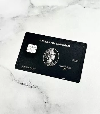 AMEX Black Card CUSTOM Centurion Small | Big Chip Novelty MADE IN THE USA • $200
