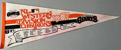 Vintage San Francisco GIANTS 1987 NLDS Pennant MLB Baseball 80’s • $20
