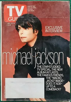 TV Guide Magazine November 10th 2001 Michael Jackson  • $3.99