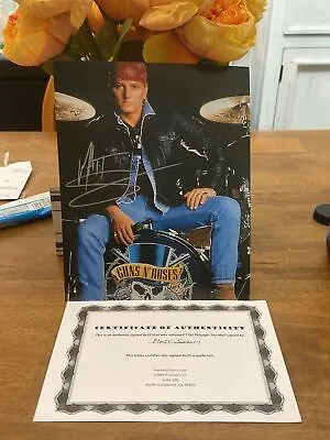 Guns N’ Roses Band Matt Sorum Autographed Photo With Certificate Of Authenticity • $100