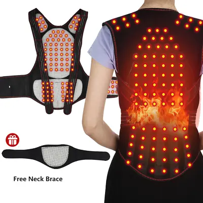 Tourmaline Self-heating Magnetic Therapy SupportBelt Shoulder Back Neck Massager • $28.01