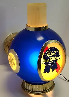 1960's Pabst Blue Ribbon Beer PBR Lighted Wall Sconce Bar Advertising Wall Sign • $149.99