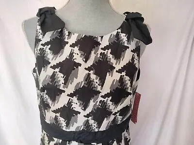 NWT Merona Sleeveless Houndstooth Pattern Dress 10 • $22