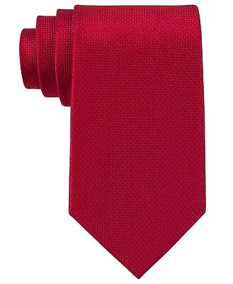 New MICHAEL KORS Silk Sorento Solid Scarlet Red Tie  Free Shipping • $17