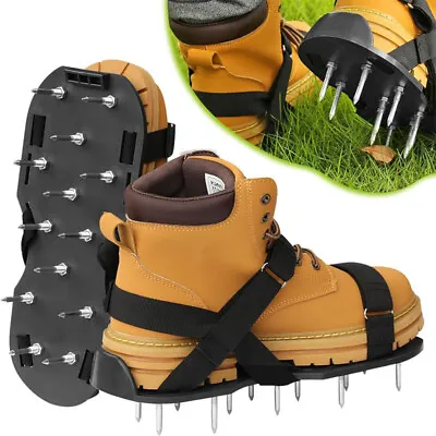 Lawn Aerator Shoes Spike Shoes Lawn Aerator Tool Aeration Shoes For Epoxy Floor • £18.60