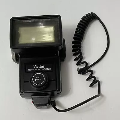 Vivitar 285HV Flash W/Metal Shoe Mount And Cord / Untested • $16