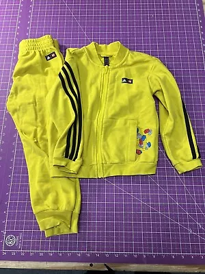 Adidas X Classic Lego Track Suit Yellow Out Of Print Kids 2XS UK5-6Y • $40