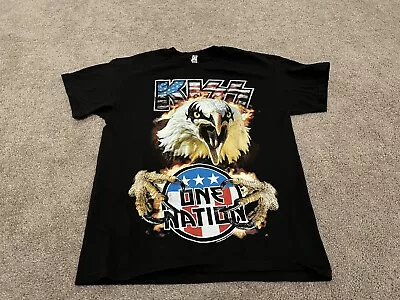 KISS Band Rock & Roll One Nation Eagle T Shirt KISS Army Large 2016 Band T Shirt • $25