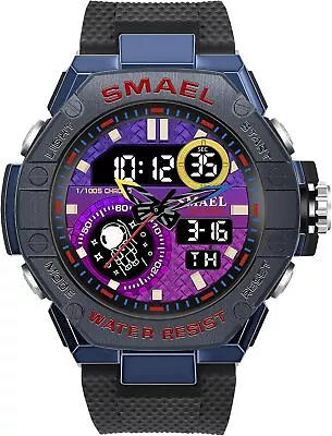 Men's Watches Large Dual Display Sports Outdoor Waterproof Military Watch  • $38.50